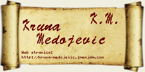 Kruna Medojević vizit kartica